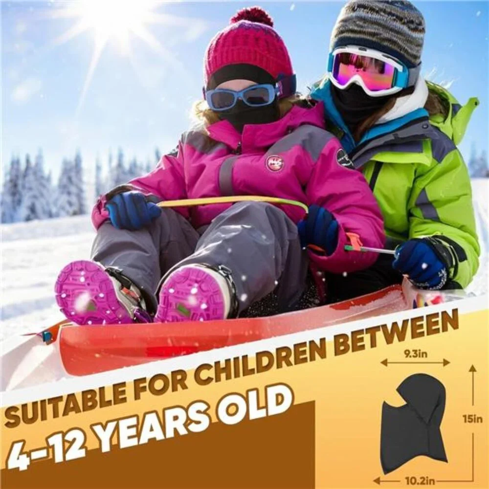 Kids Balaclava Ski Mask Cold Weather Windproof Tactical Face Mask Winter